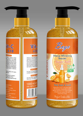 Orange Exfoliating Duschgel-saure KojicFlüssigseife für Knie-Achselhöhle Underarm